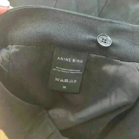New ANINE BING Carrie tailored shorts Sz European 36 $259 - Picture 6 of 6